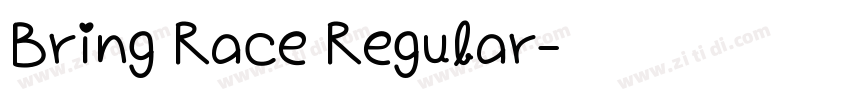 Bring Race Regular字体转换